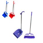 Щетка и cовок комлект Ленивка, ручка 70см три цвета