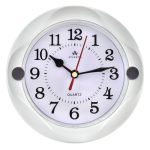 Часы настенные Atlantis TLD-5994T white + доп. подставка 158x158x38 круг белый