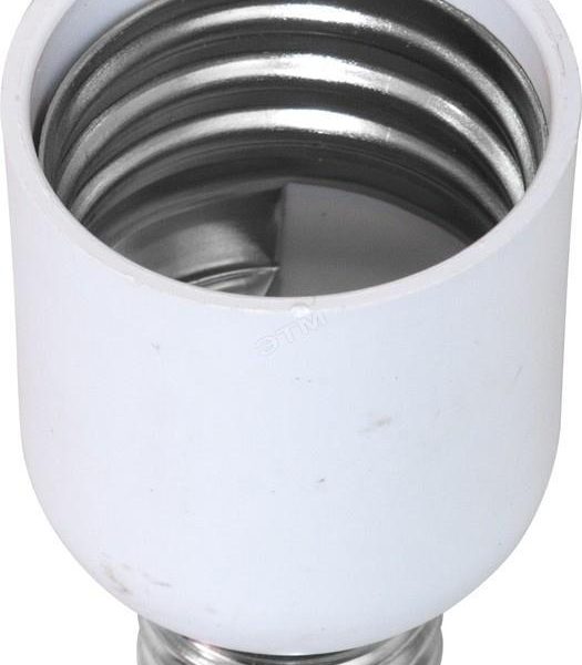 Переходник патрон Е27 на Е40 белый TDM (1/10/200)