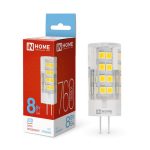 Лампа LED G4 220V 8.0Вт 6500K 760Лм JCD-standard IN HOME (20/500)
