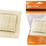 Выключатель 3 кл слоновая костьТаймыр TDM  (10)