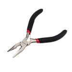 Длинногубцы (тонкогубцы) мини 120мм никелированные обливные ручки, авторазжим REXANT (1/10)