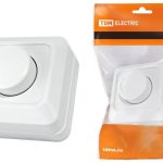 Диммер 600Вт Ладога белый керамика о/у TDM (1/10)