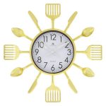 Часы настенные Atlantis 105A chrome gold 260x260x40