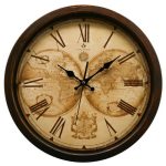 Часы настенные Atlantis S616R48 antique gold 400x400x50