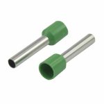 Наконечник штыревой втулочный изолированный F-18мм 6мм2 (НШВи 6,0-18) зеленый REXANT (100)