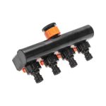 Разветвитель для шланга 4-х канальный 1/2"-3/4" ЧЕТЫРЕ СЕЗОНА