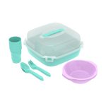 Набор посуды для пикника №24 «Пятница» (4 персоны, 17 предметов)