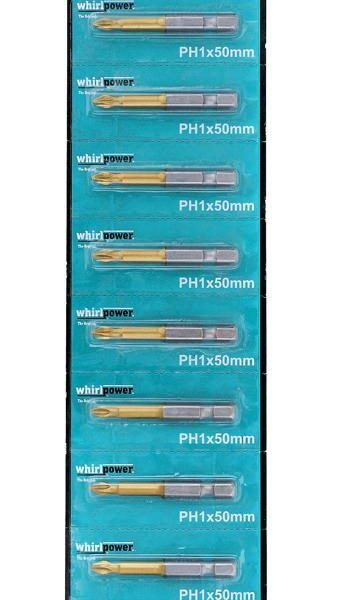 Биты  25мм. PH2 "WP" S2 упрочн.TIN half 100 (20)