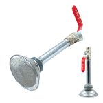 Насадка для душа в сборе: лейка с краном нерж (10/150)