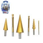 Набор сверл ступенчатых по металлу 6 в 1 сталь HSS-4241 X-PERT в боксе (1/50)