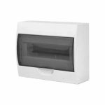 Бокс ЩРН-П-12 ОМЕГА накладной пластик дверь прозрачная с шинами 280*220*95 мм