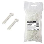 Дюбель-хомут для плоского кабеля 5-10мм белый (100шт/уп) TDM (10/100)