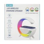Колонка с беспроводным зарядным устройством BT-2301 USB, TYPE-C с подсветкой  Bluetooth