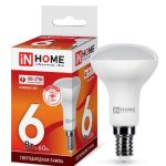Лампа LED R50  6.0Вт Е-14 6500К 525Лм 220V VC IN HOME (10/100)