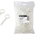 Дюбель-хомут для круглого кабеля 20мм белый (100шт/уп) TDM