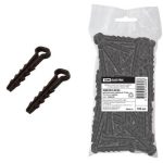 Дюбель-хомут для плоского кабеля 6-12мм черный (100шт/уп) TDM (1/10/100)