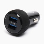 Зарядное устройство в прикуриватель 2USB без шнура 5V 2,1/1A MR-31A черный