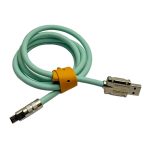 Кабель microUSB SAMSUNG 1м S-218-V8 6A 120W Ø6мм силиконовый бирюзовый с застежкой