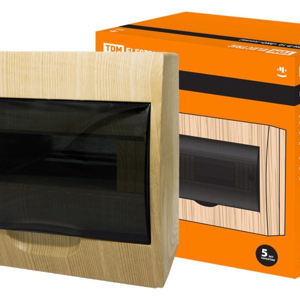 Бокс ЩРН-П- 10 TDM IP40 накл пластик "Эко" сосна (1/20)