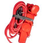 Удлинитель 3 с/з  5м КГ 3*2,5 16А каучук красный IP44 УХз16 КОСМОС (Россия)