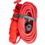 Удлинитель 3 с/з 10м КГ 3*2,5 16А каучук красный IP44 УХз16 КОСМОС (Россия)