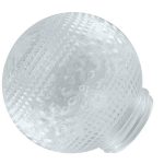 Рассеиватель (плафон) РПА 85-150 шар-стекло (прозрачный) ЦВЕТОЧЕК TDM (4)