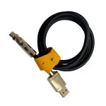 Кабель microUSB SAMSUNG 1м 6A 120Вт поворотный 180° силиконовый черный с застежкой