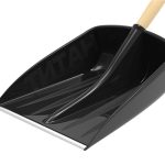 Лопата снеговая 470*360мм ТИТАН с металлической планкой и черенком 2 сорт (1/15)