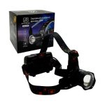 Фонарь налобный аккум LED RK-GL-218-P70 1ярк+3аккум+шнур microUSB zoom