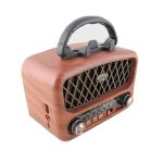 Приемник M-1162BT FM/AM/SW USB TF аккум18650, шнур TYPE-C, Bluetooth, ретро