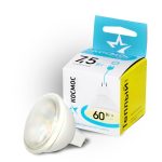 Лампа LED MR16 220V  7.5Вт GU5.3 3000К КОСМОС ЭКОНОМИК (10/80)