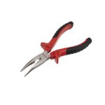 Длинногубцы (утконосы) 160мм изогнутые никелированные, двухкомпанентные ручки REXANT