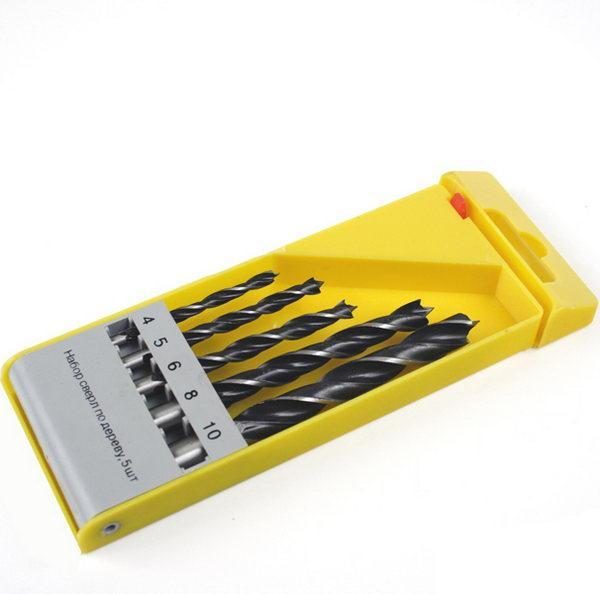 Набор сверл по дереву 5 шт 4-10мм ПРАКТИК -68414-