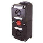 Пост кнопочный ПКЕ 222-3 У2, красная и две черные кнопки, IP54 TDM