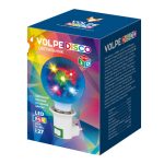 Светильник LED ДИСКО ШАР 1,5W/RGB + вилка 3D Свечение 3D звёзды 220В d-8см Volpe