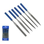 Набор надфилей 6шт круглая ручка,4х160х6мм,в чехле XP-0052 (1/12/120)