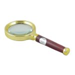 Лупа ручная (60) №60-2 золотая оправа