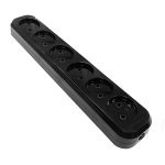 Колодка 6 б/з пластик, черная UNIVersal