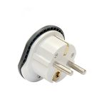 Переходник универсальный плоский с/з, белый 16A 250В UNIVersal