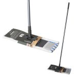 Швабра Happy Panda HP-M14 120см с насадкой микрофибра, микроворс