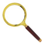 Лупа ручная (110) 10х кратное увеличение NO.1119 металлическая золотая оправа