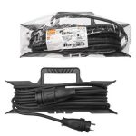 Удлинитель-шнур силовой на рамке, каучук, КГ, IP44, штепс. гнездо с/з, 4000 Вт, 20 м Народный У1-120