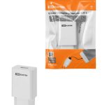 Сетевое зарядное устройство, СЗУ 5, Quick Charge 3.0, 3 А, 1 USB, белый, TDM