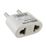 Переходник СЕЕ7/17-A/F плоский 10А белый TDM (50)