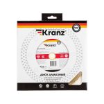 Диск отрезной алмазный 230*22,2мм сплошной, сухой/мокрый рез KRANZ