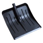 Лопата снеговая 410*400мм d-32мм пластмассовая, с оцинкованной планкой ФИНСКАЯ (10)