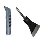 Ледоруб с топором сварной Б-2 с металлической трубой и пластиковой ручкой (1/5)