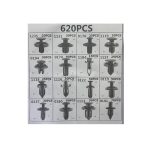 Набор клипс автомобильных 620шт