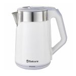 Чайник эл. SAKURA SA-2172W 1,8л, 1500/1800Вт, двуслойный корпус, белый
